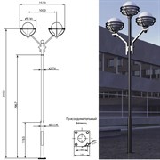 Опора освещения декоративная ОД-2-3,8 "Бол-2" 1689